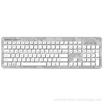 2014 Hot Sale Waterproof and Washable Latest USB Standard Desktop Keyboard with 107 Keys